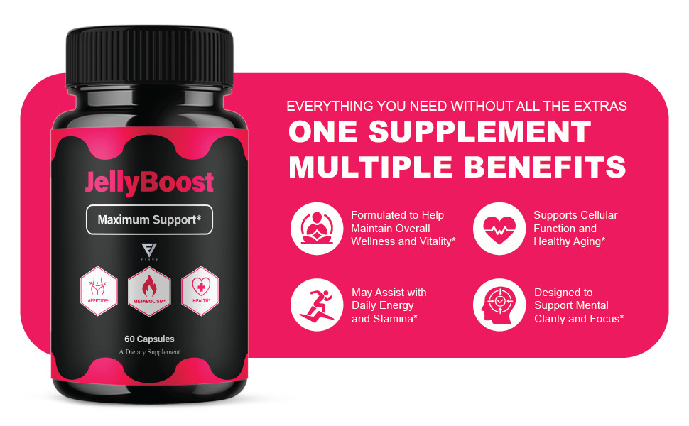 (3 Pack) Jelly Boost Maximum Support, JellyBoost Weight Health (180 Capsules)