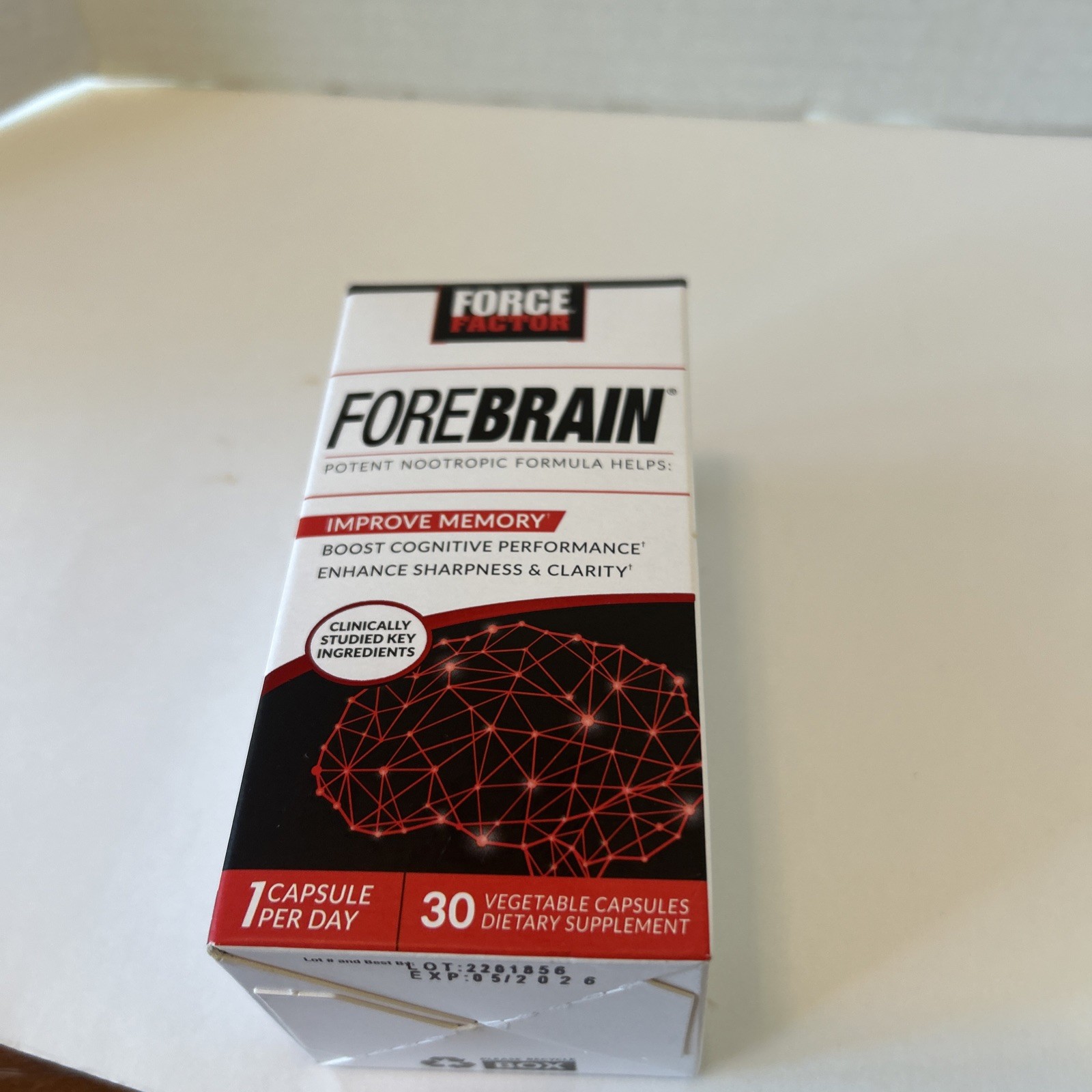 Force Factor Forebrain Memory + Cognitive Support Vegetable Capsules 30