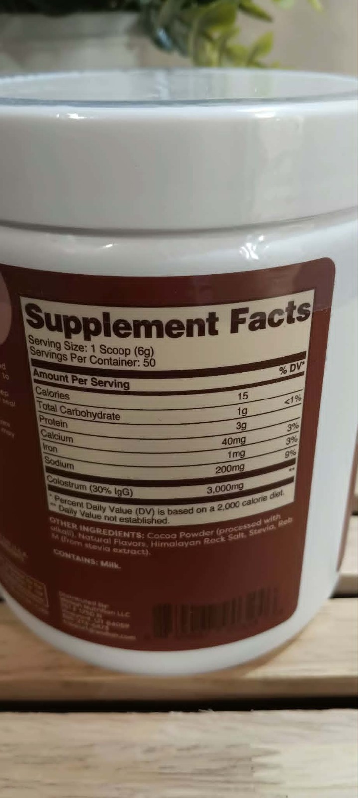 Wellah-Colostrum Sweetened with Stevia-Rocky Road-50 Servings – Exp 12/2027-New