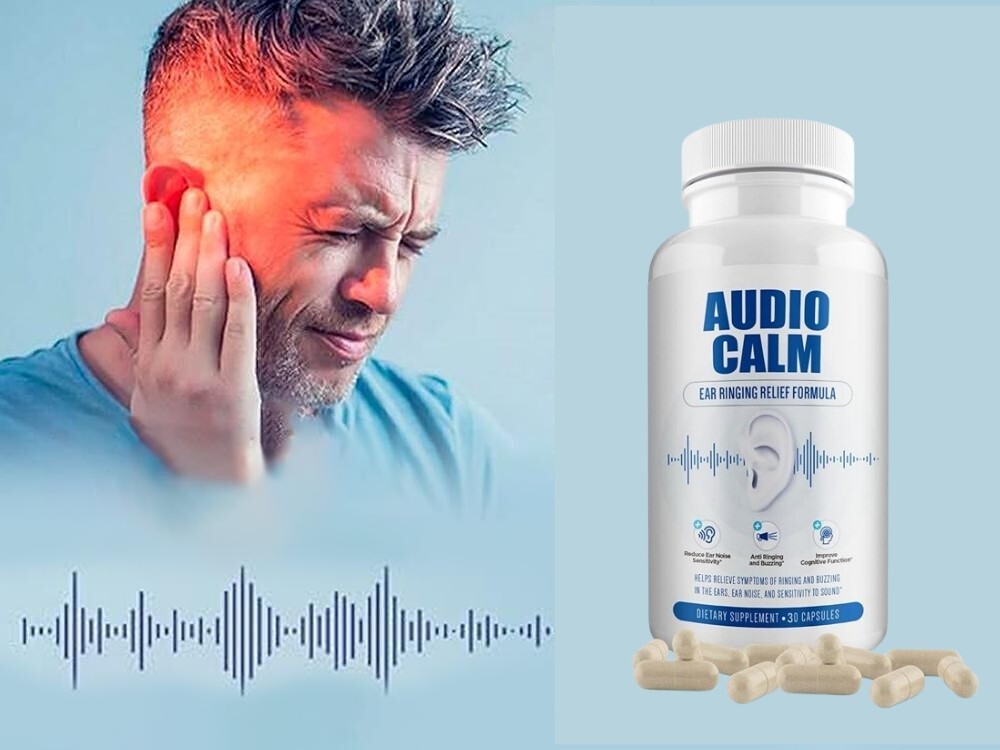 Audio Calm– 30 Caps | Natural Ear & Nerve Support | B12, Garlic, Green Tea Blend
