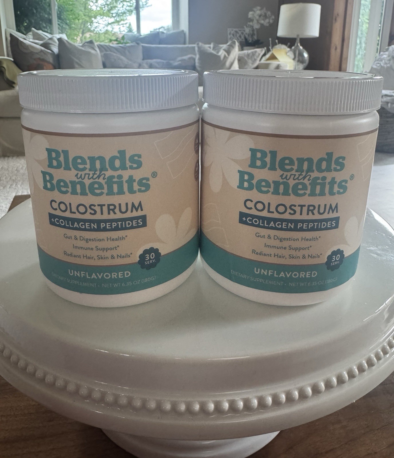 NEW *2 Pack* Blends With Benefits Colostrum + Collagen Peptides Unflavored