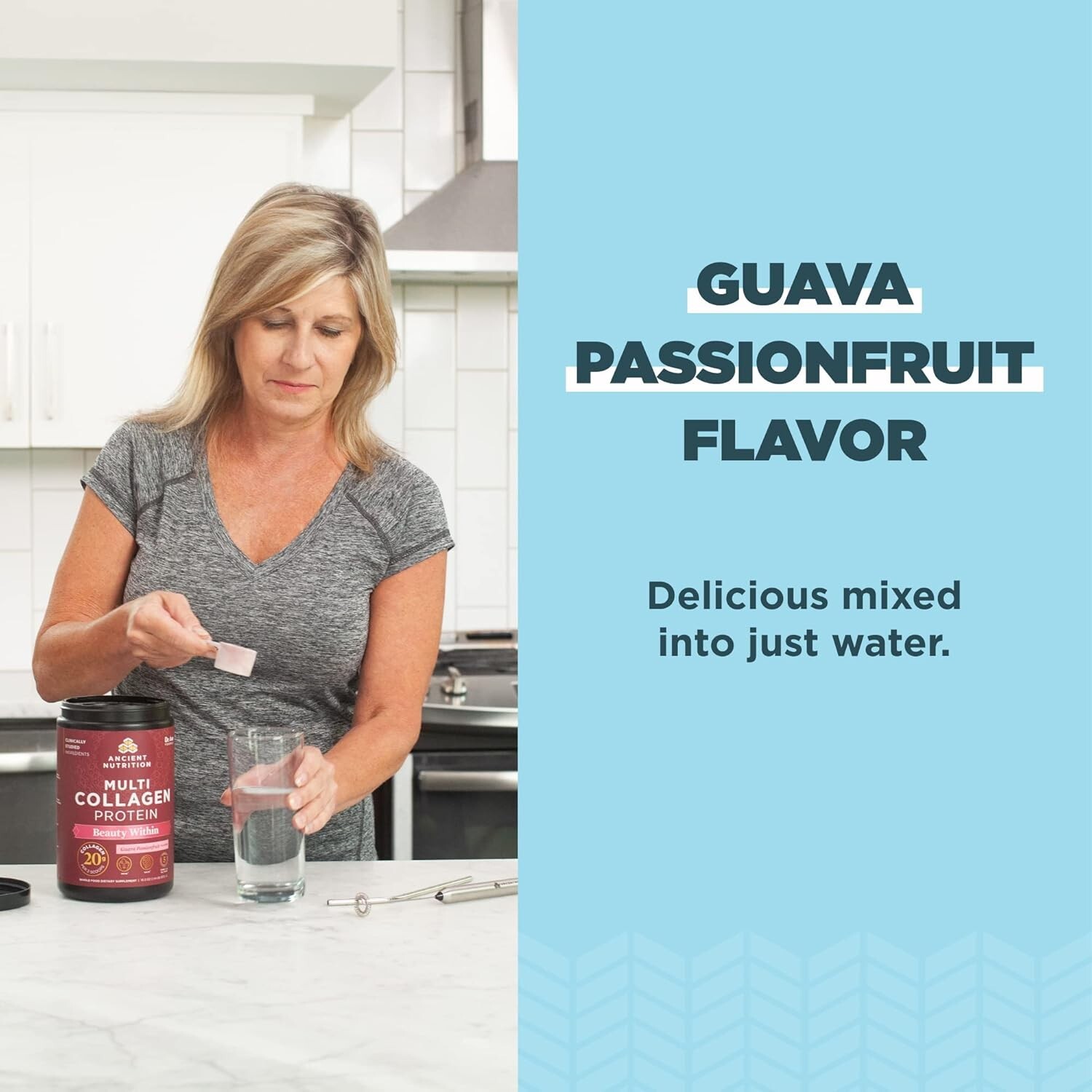 Ancient Nutrition Multi Collagen Protein Guava Passion 16 OZ FANTASTIC RESULTS