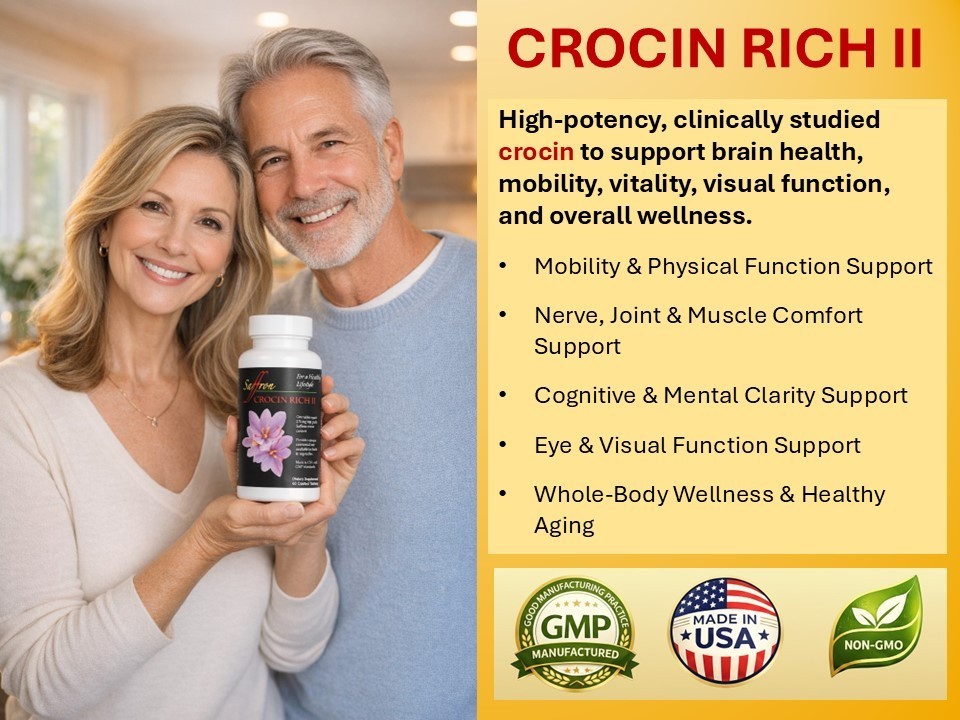 CROCIN RICH II – for Energy, Mobility, Joint Health & Wellness – 30ct/bottle