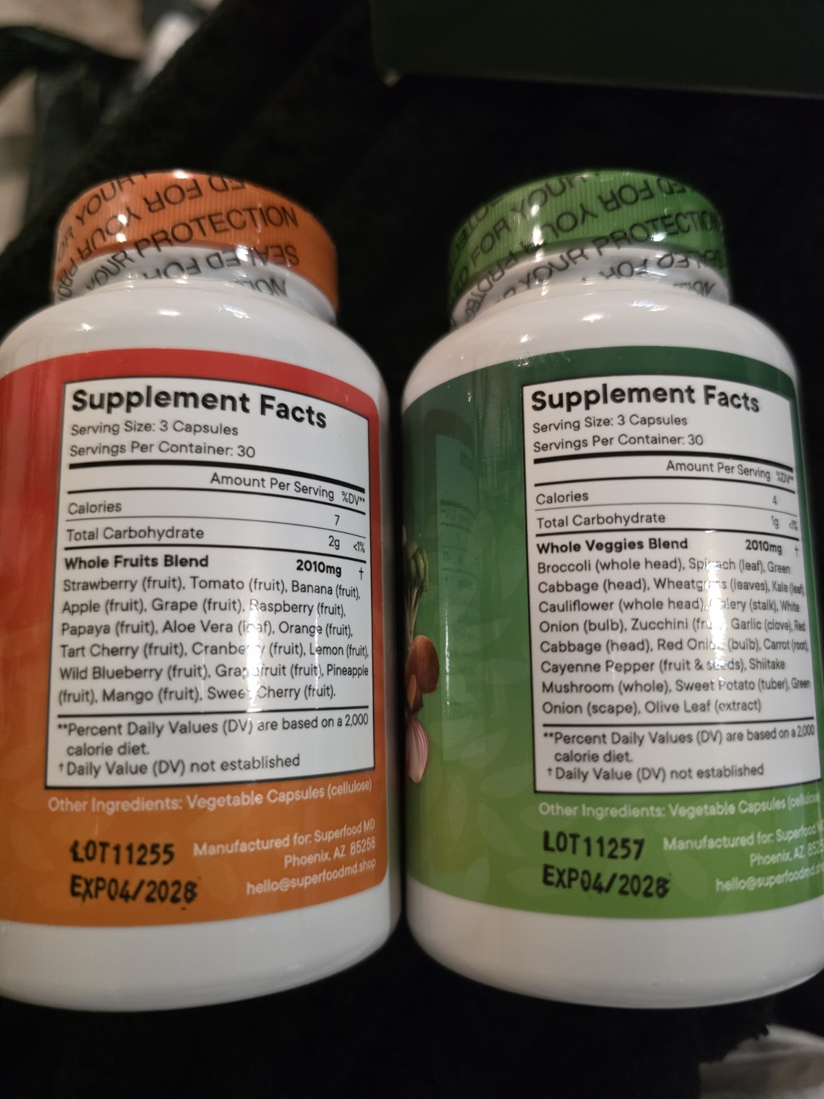 Superfood MD Nature’s Fruits + Nature’s Veggies Vegan Non-GMO 90 Capsules (2)