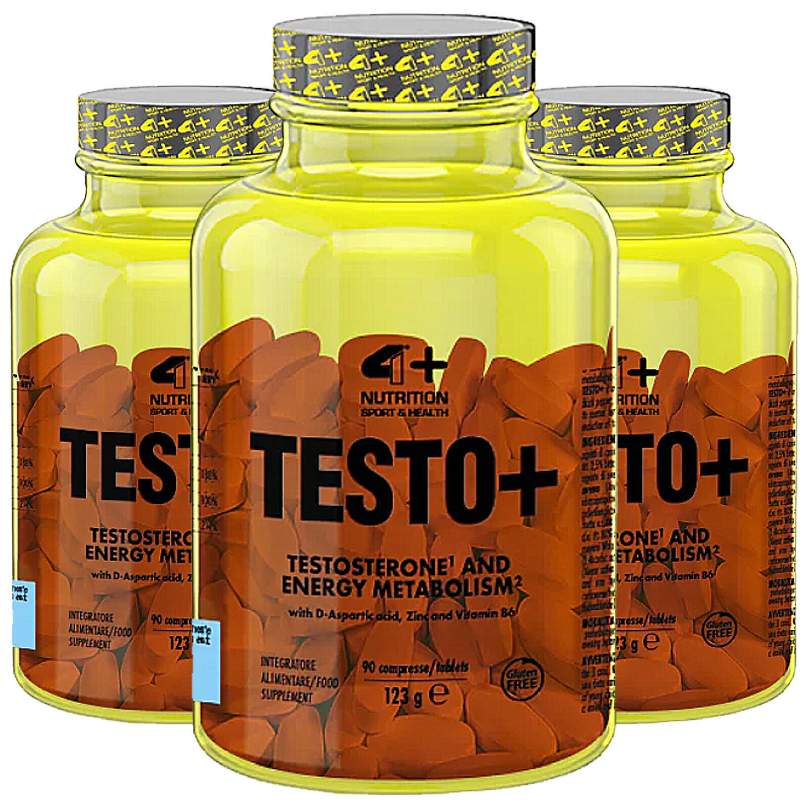 4+ NUTRITION TESTO+ 90 TABLETS – Natural testosterone booster sports nutrition
