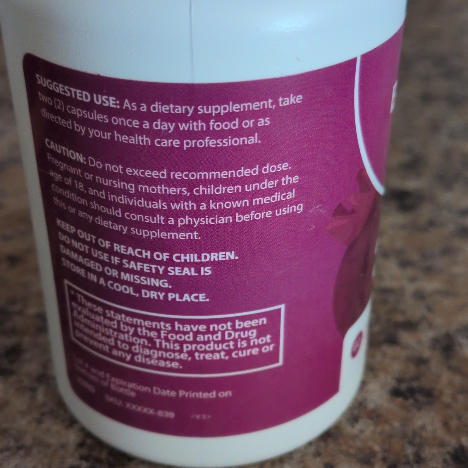 Rosabella Organic Beetroot 1300mg 60 Veggie Caps Exp 03/2028