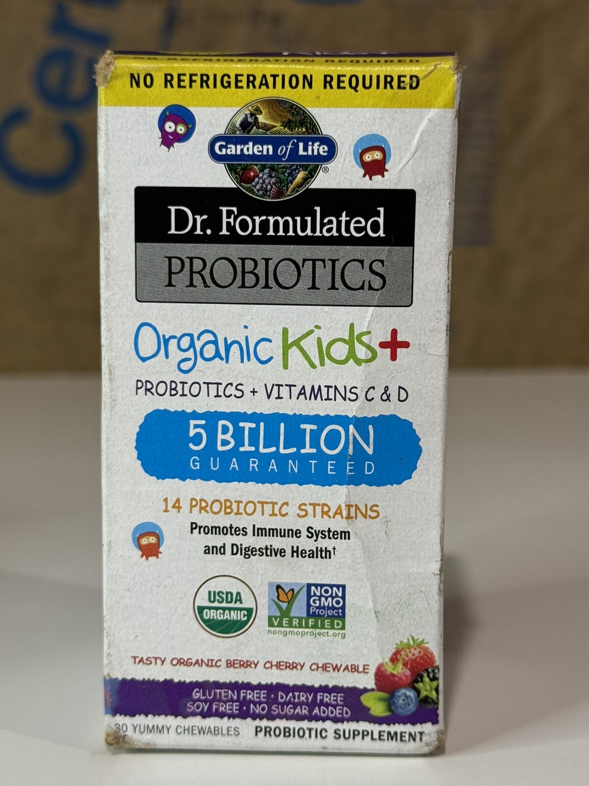 Garden of Life Dr. Formulated Probiotic Organic Kids Daily Care 5 Billion CFU 14