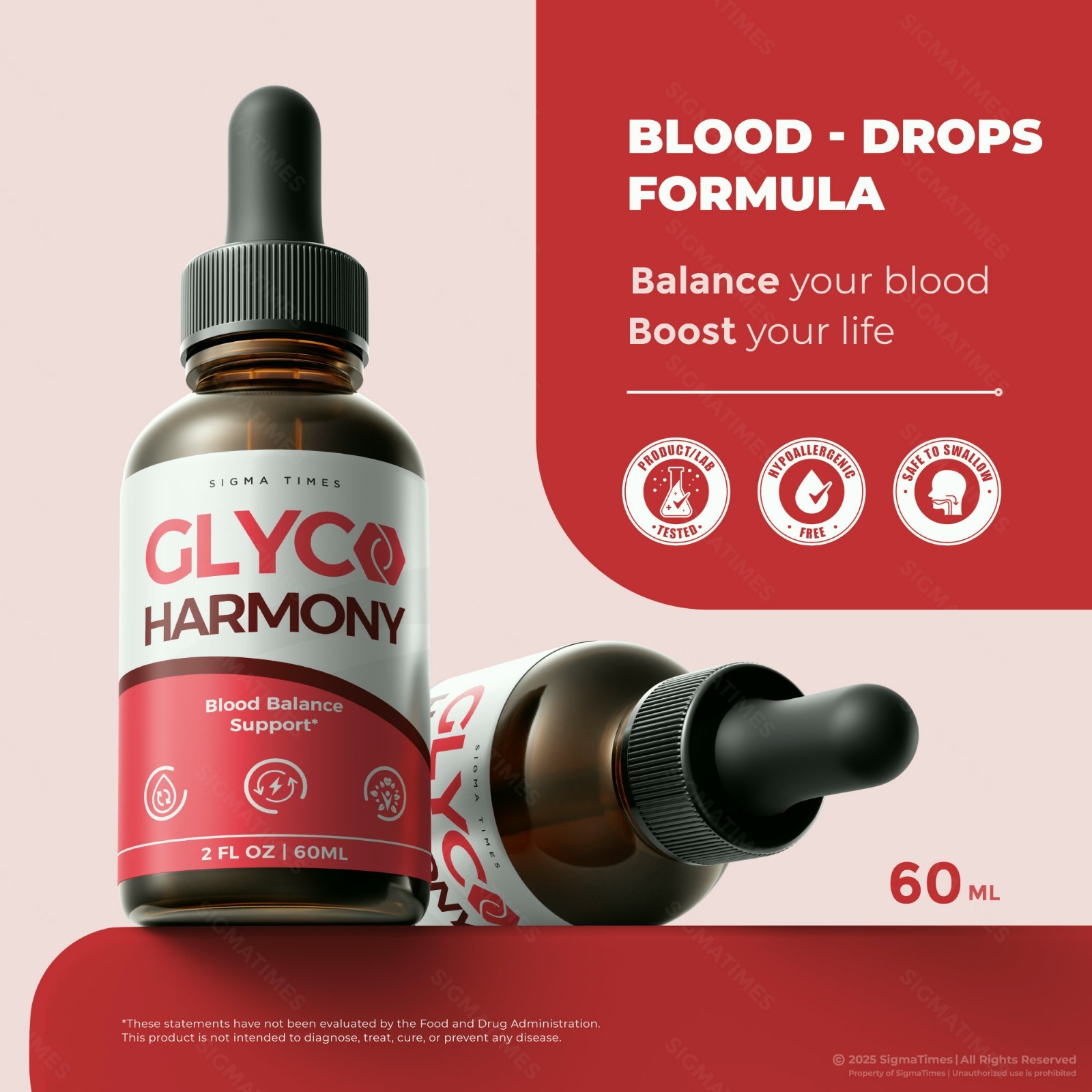 Glyco Harmony Liquid Drops, GlycoHarmony Blood Support Supplement (30 servs.)