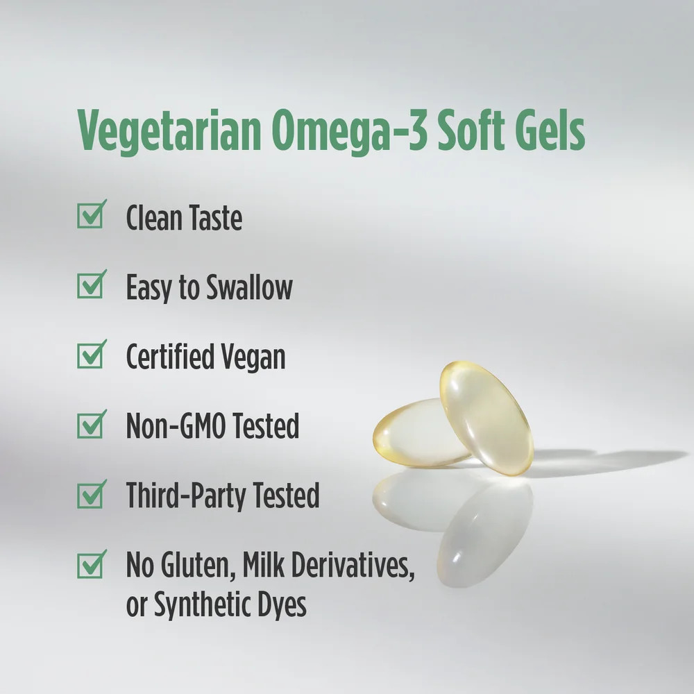 Nordic Naturals Algae DHA – Vegetarian Omega-3 DHA Soft Gels