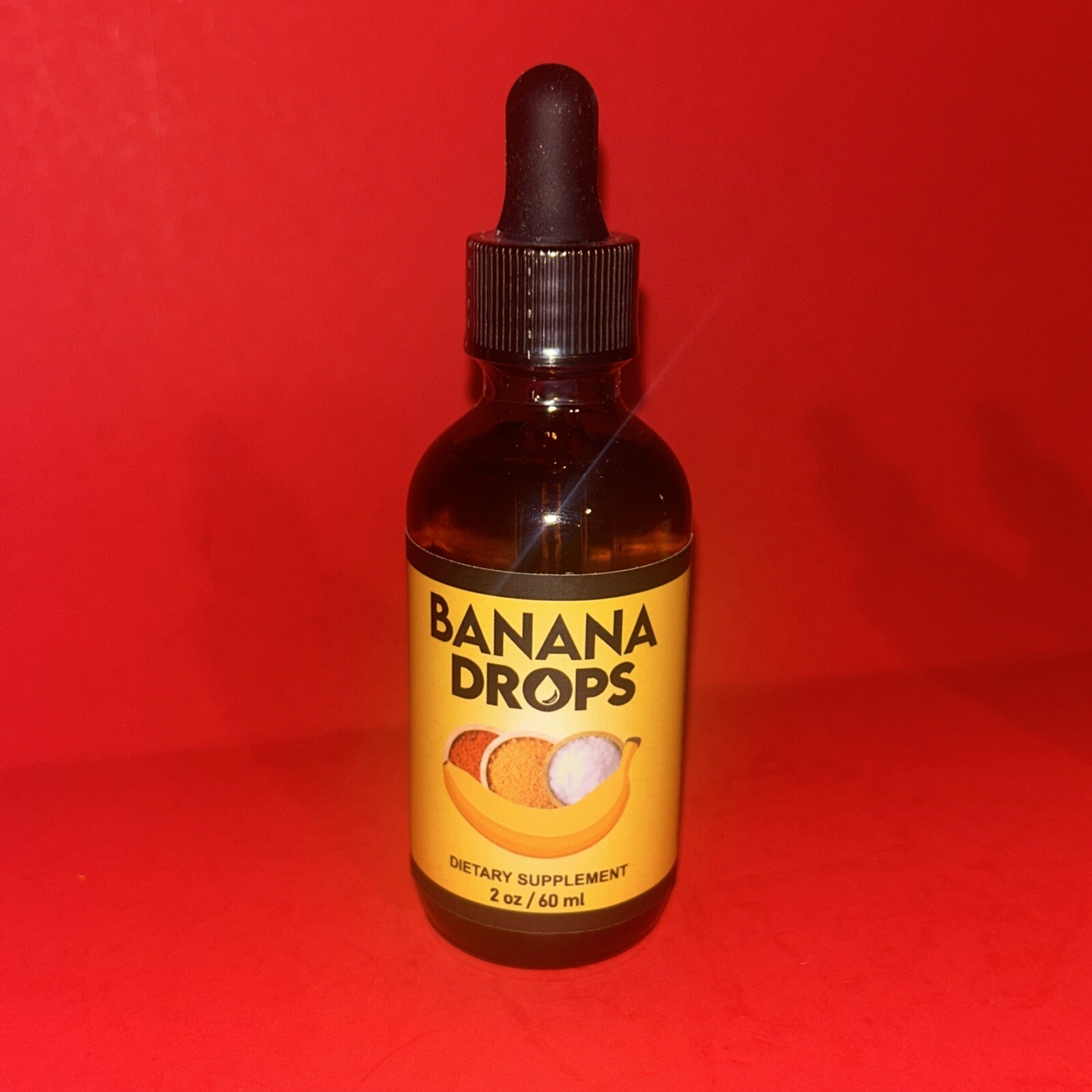 Banana Drops Weight Loss Liquid Supplement 2 oz (Lot of 3)