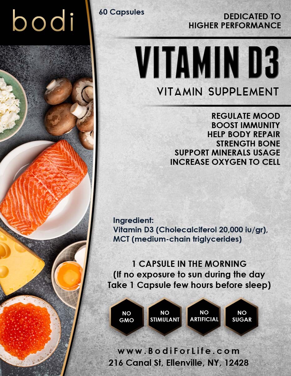 Vitamin D3 5000iu Capsule | 60 Capsules | 100% Pure Natural Hand Crafted