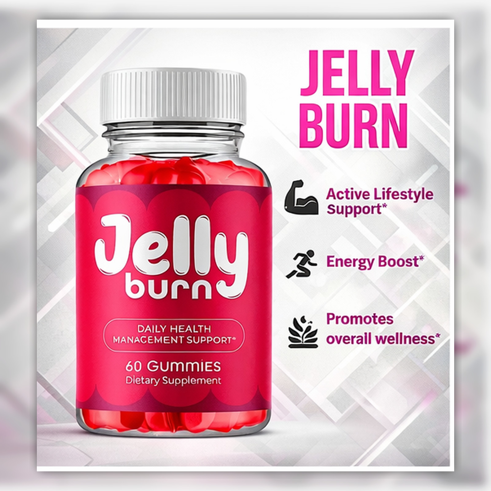 3-Pack Jelly Burn Soft JellyBurn – gels ACV Gummies Weight Loss – 180 Gummies