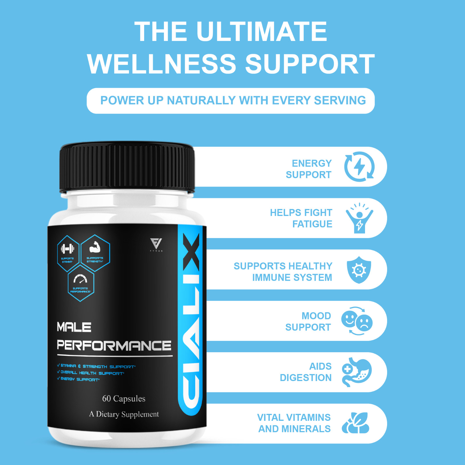 Cialix Premium Performance Supplement, Cialixs Advanced (60 Capsules)