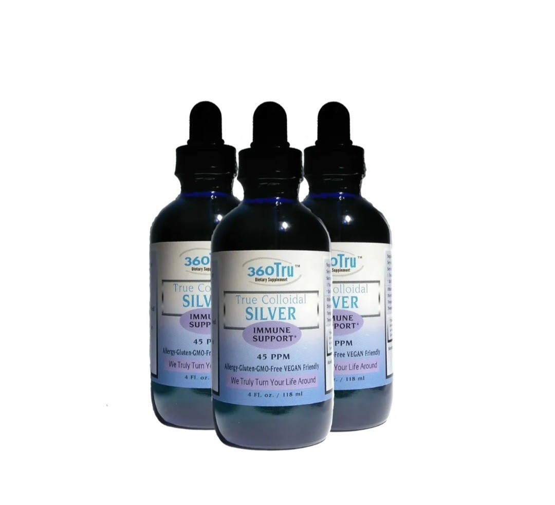 True Colloidal Silver by 360 Tru 4 oz MOST EFFECTIVE Brand