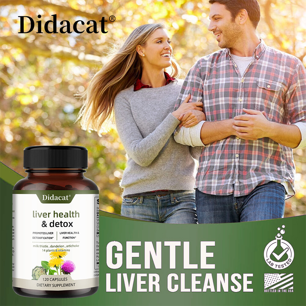 Liver Health Support Cleanse Detox & Repair Milk Thistle Digestive Function