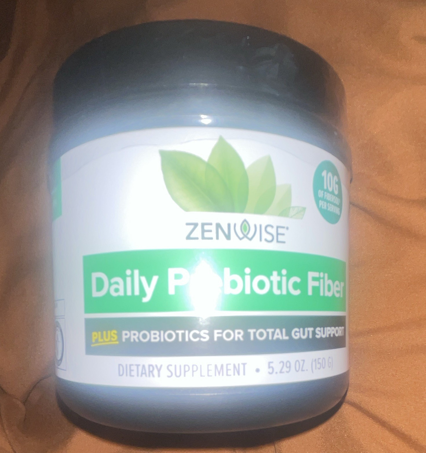 Zenwise Daily Probiotic Fiber Powder Digestive Support Supplement 5.29 oz