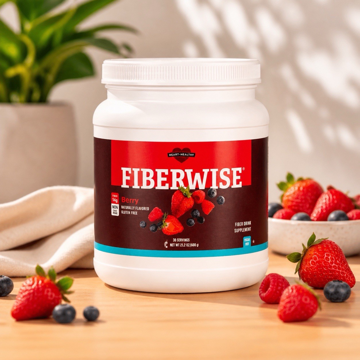 Melaleuca Fiberwise Berry Fiber Drink Supplement – 30 Servings- SUGAR FREE
