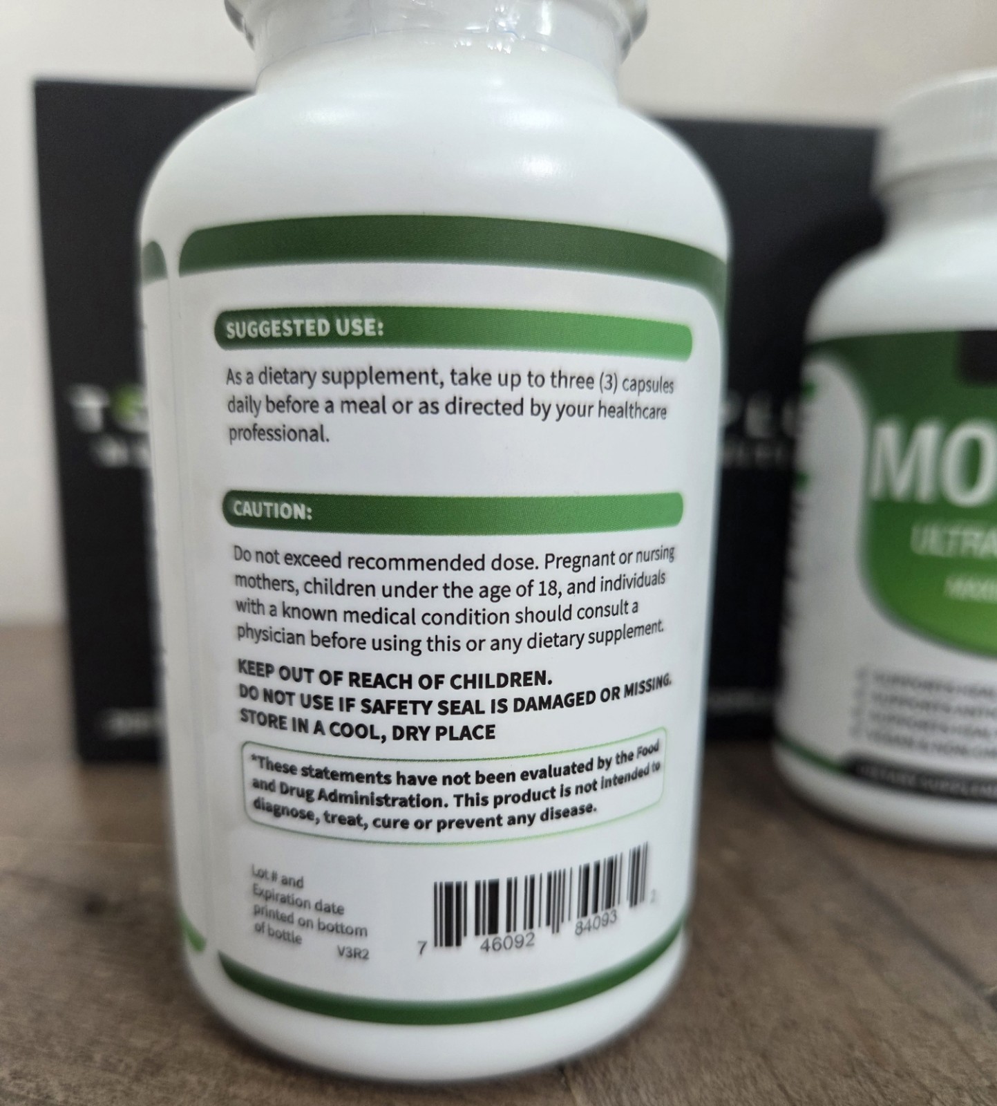 TOPLUX Moringa Capsules 1200mg Pure High Potency Immune Gut health