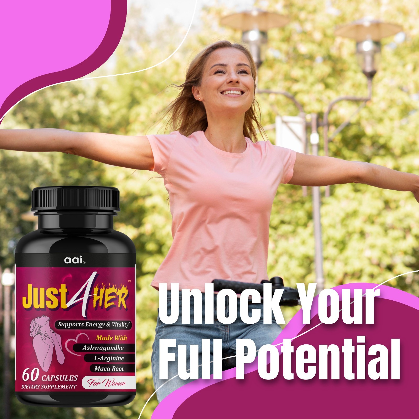 Female Libido Booster for Women – Mood Energy Hormone Support 60 Capsules