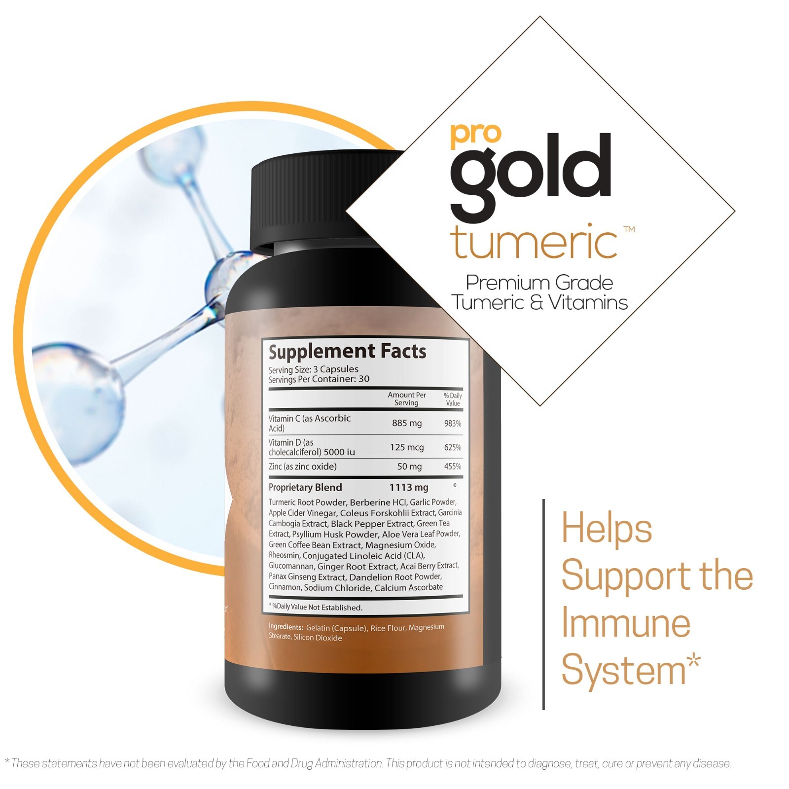 Pro Gold Turmeric – Premium Grade Turmeric & Vitamins Phytonutrient Antioxidant