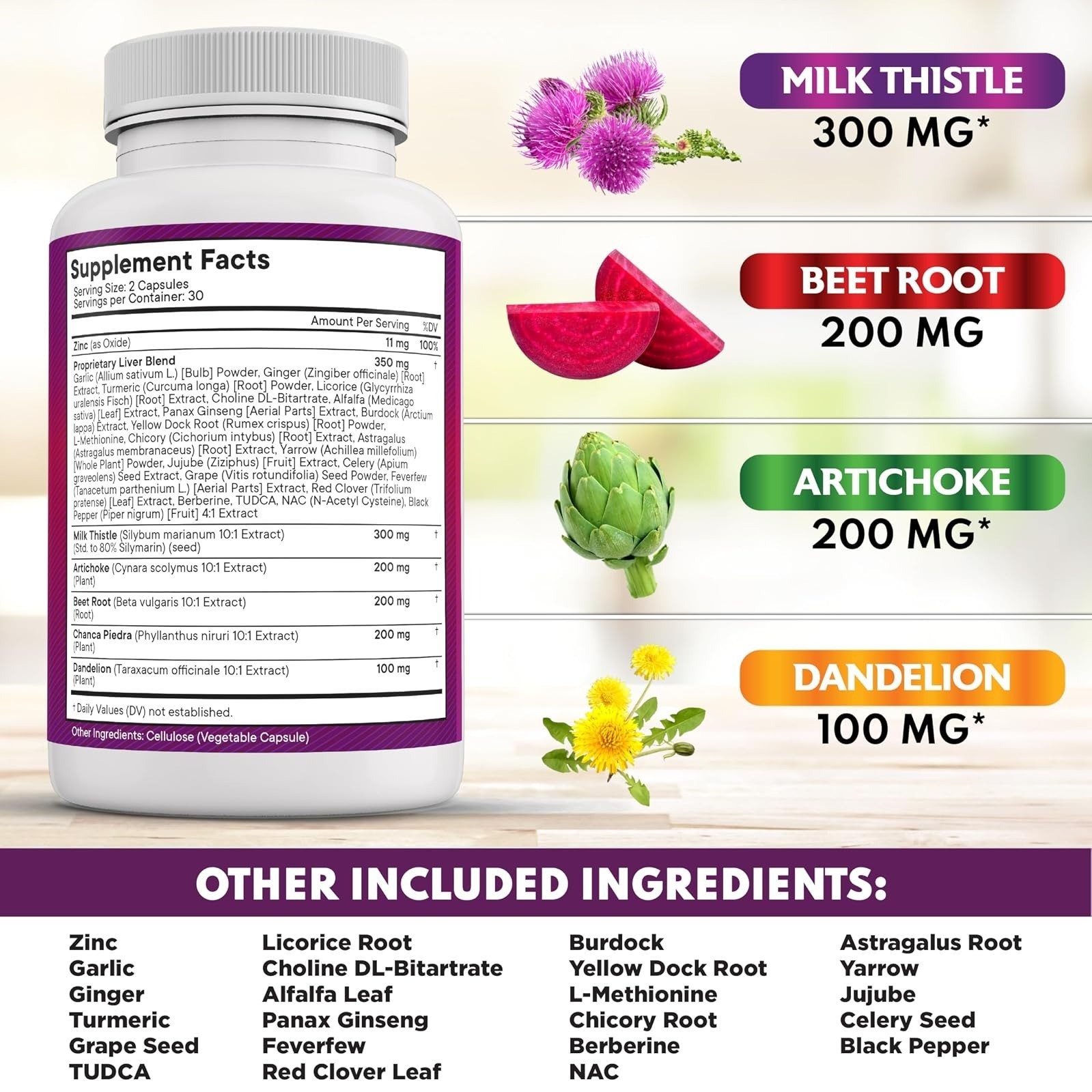NEW AGE Milk Thistle Liver Support Supplement – 60 Capsules