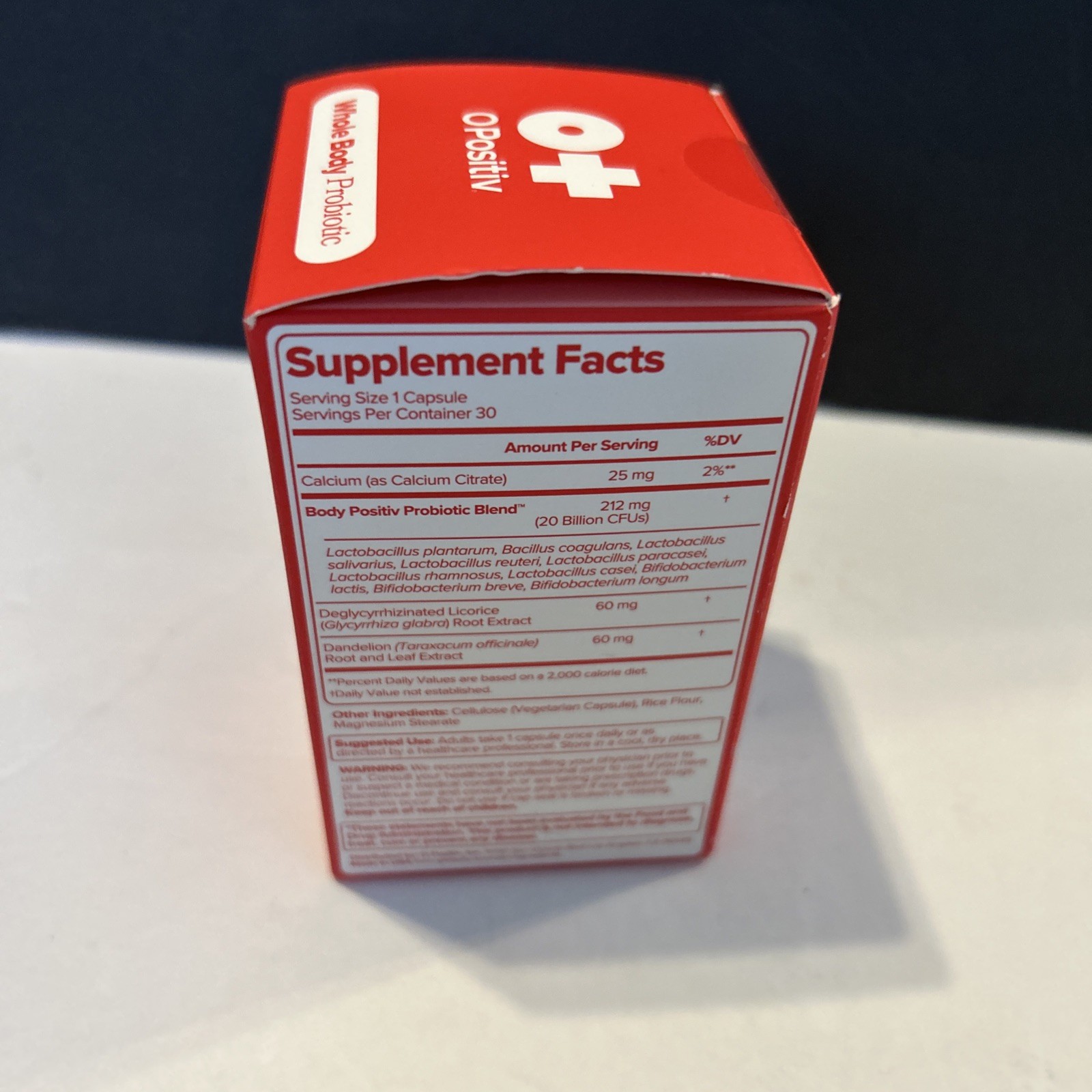 O Positiv URO Whole Body Probiotic 3-In-1 Probiotic Support 30 Caps NEW Exp 6/26