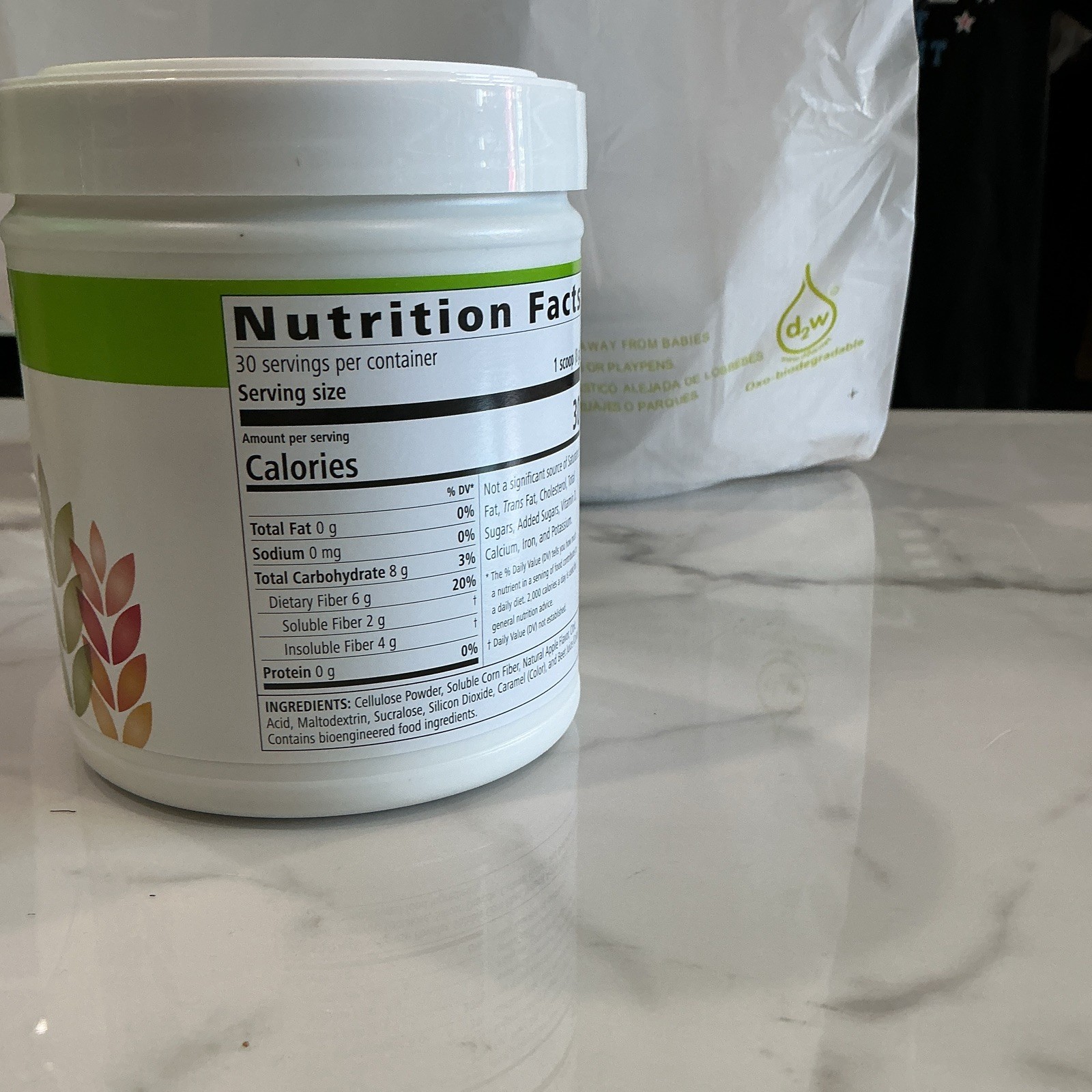 Herbalife Nutrition Active Fiber Complex Apple Powder Gluten-Free 8.5 oz 240 g