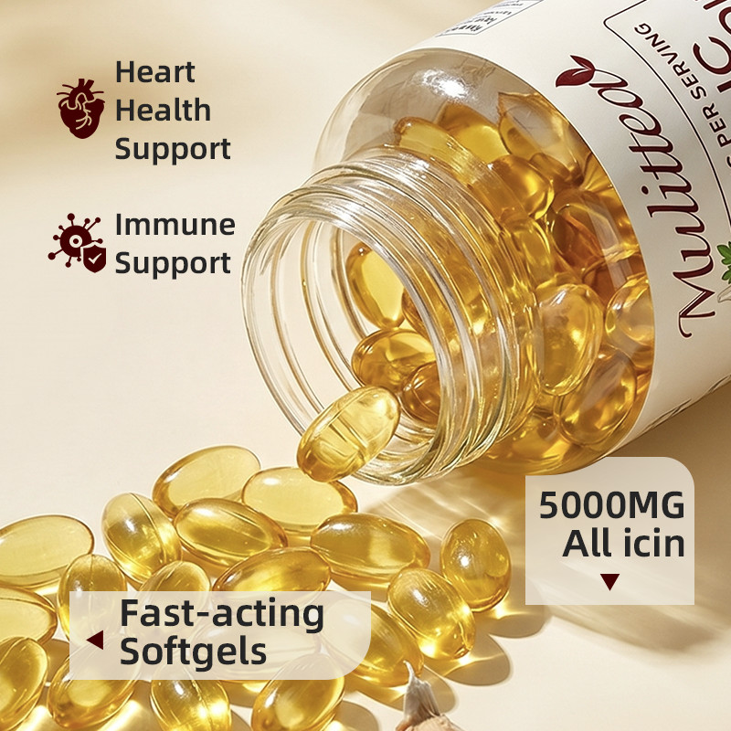 120pcs Garlic Oil Capsules 5000mg Rapid Release Softgels Extract organic Pills