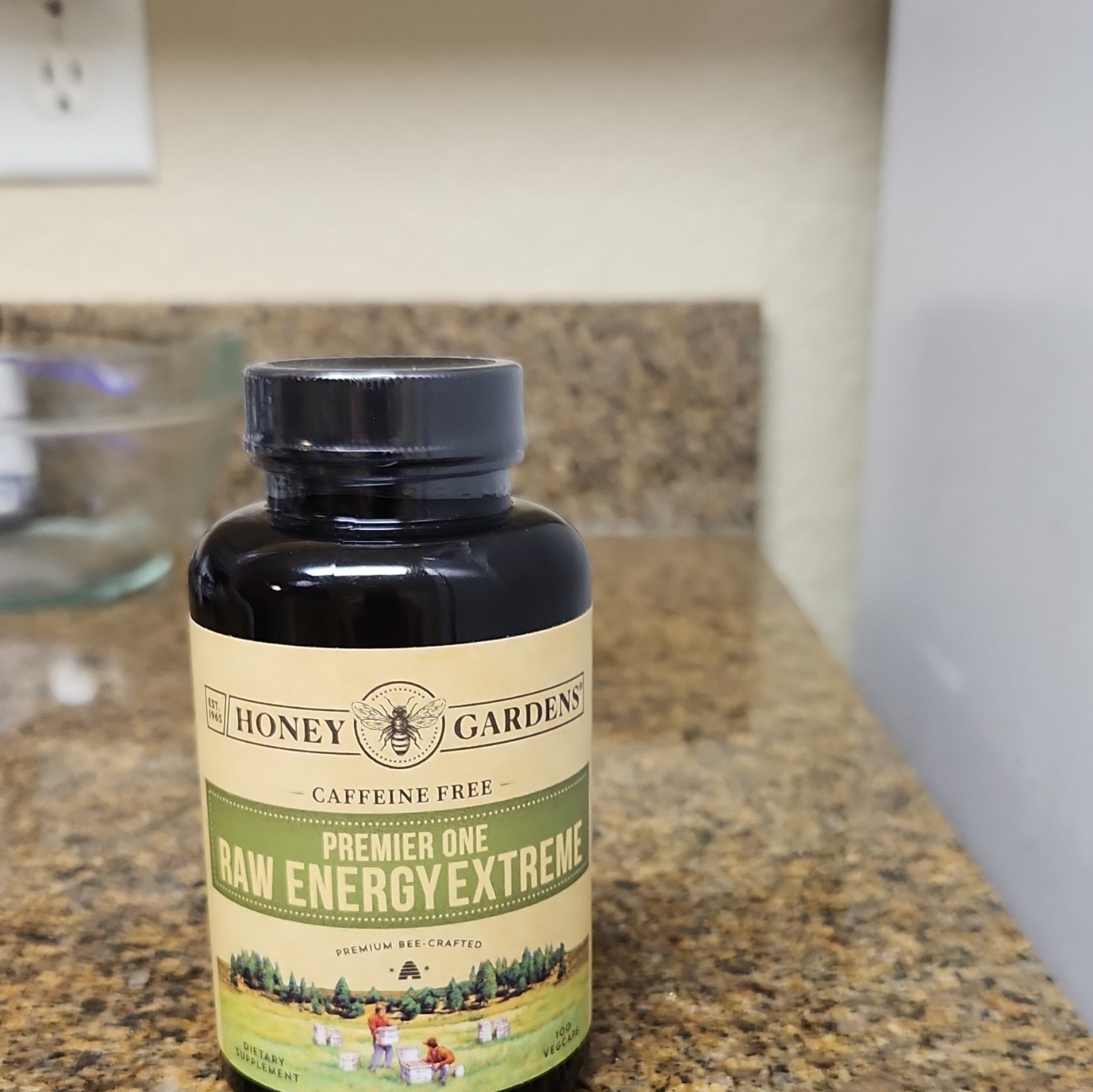 Honey Gardens Premier One Raw Energy Extreme Energy Support Caffeine-Free 100 ct