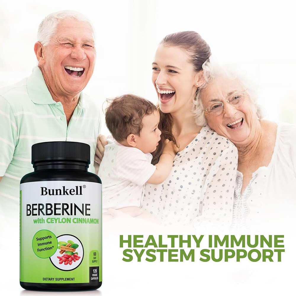 Berberine with Ceylon Cinnamon 1300mg Heart Health & Immune Support