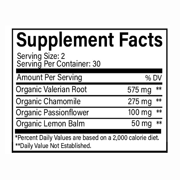iLeafNaturals Sleep Aid – Synergistic Mix – 1000 MG – 60 Veggie Capsules