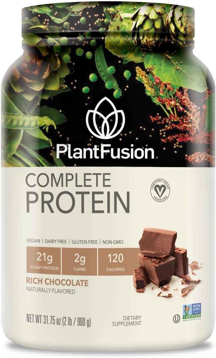 PlantFusion Complete Protein Powder – Rich Chocolate – 2 lb. – Exp 8/2028