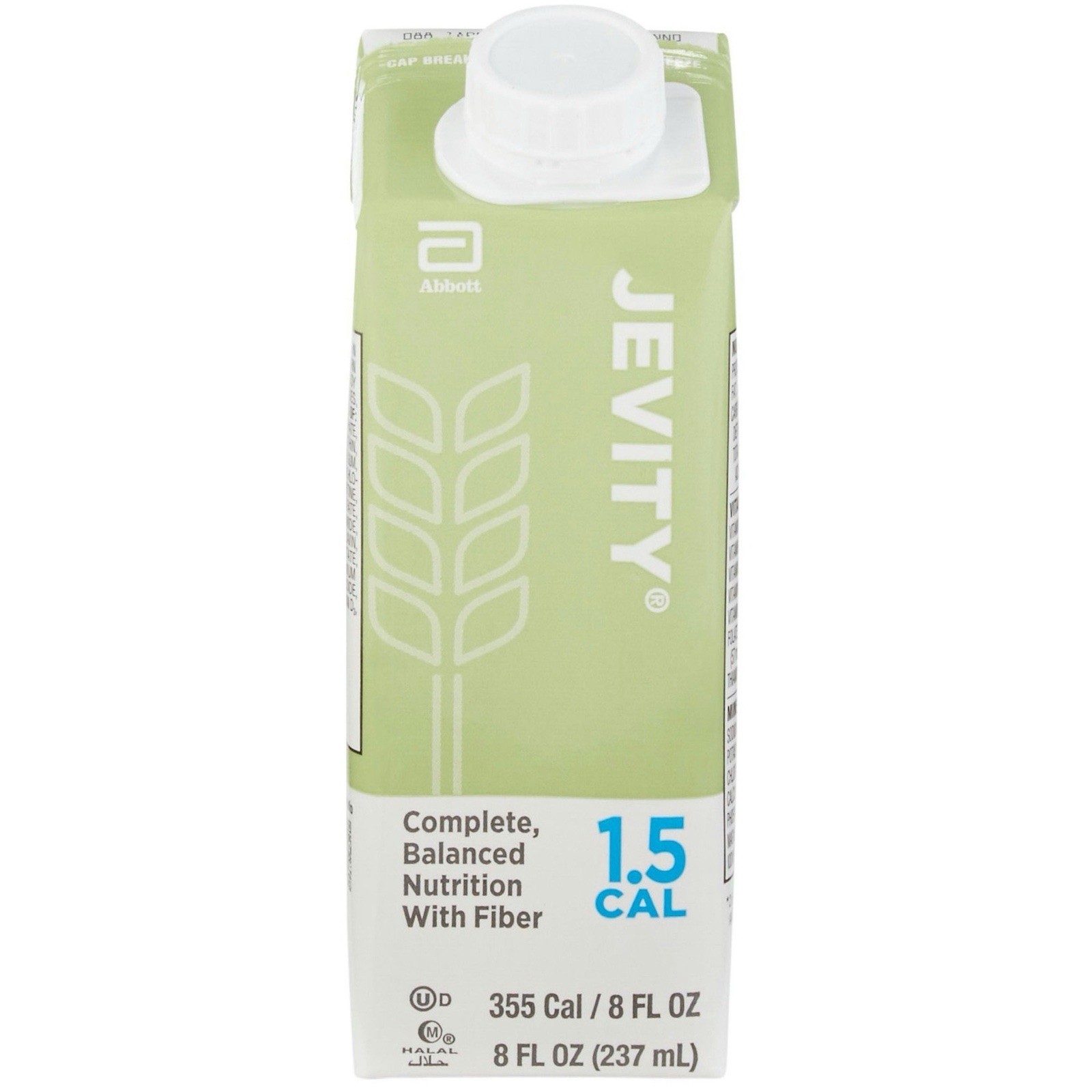 Jevity 1.5 Cal Tube Feeding Formula with Fiber, 8 Oz Recloseable Carton, 24/Case