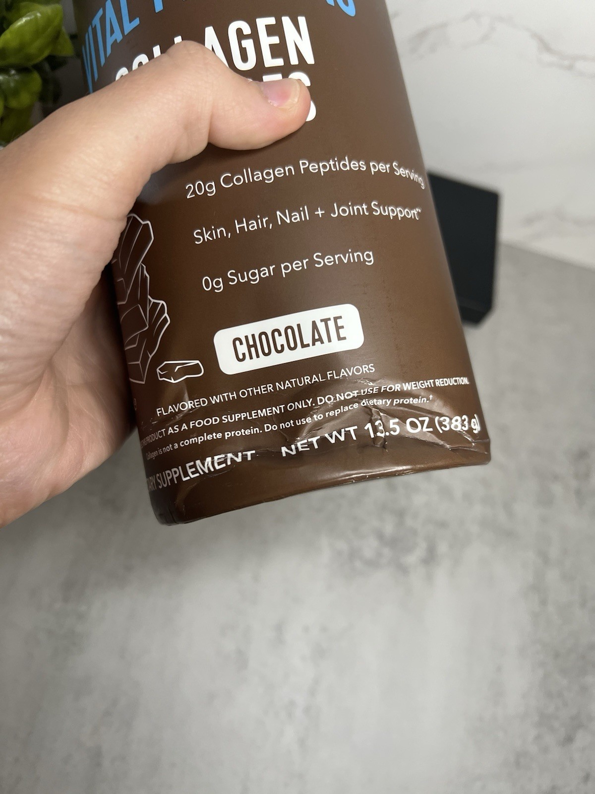 Vital Proteins Collagen Peptides Powder Chocolate 13.5 oz Exp 09/2027