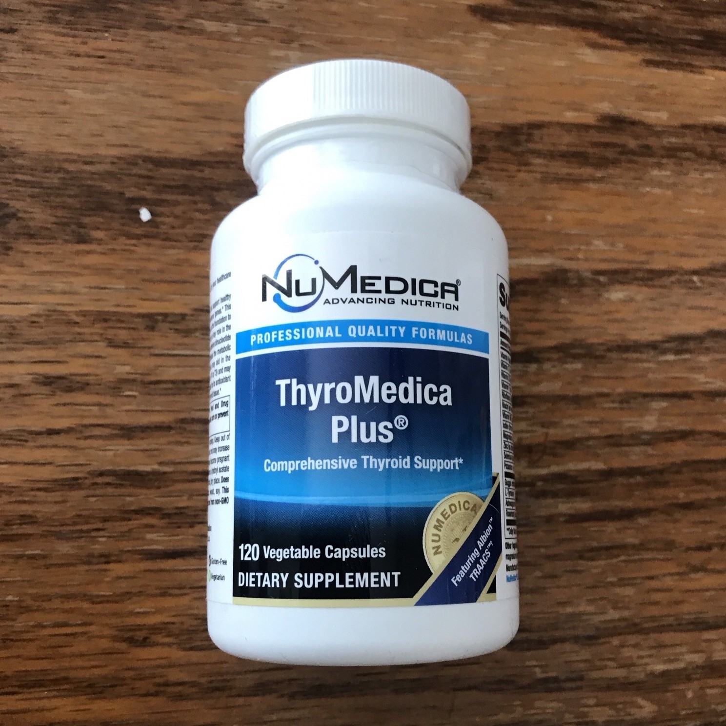 NuMedica ThyroMedica Plus Thyroid Support Vegetarian Gluten-Free 120 Capsules