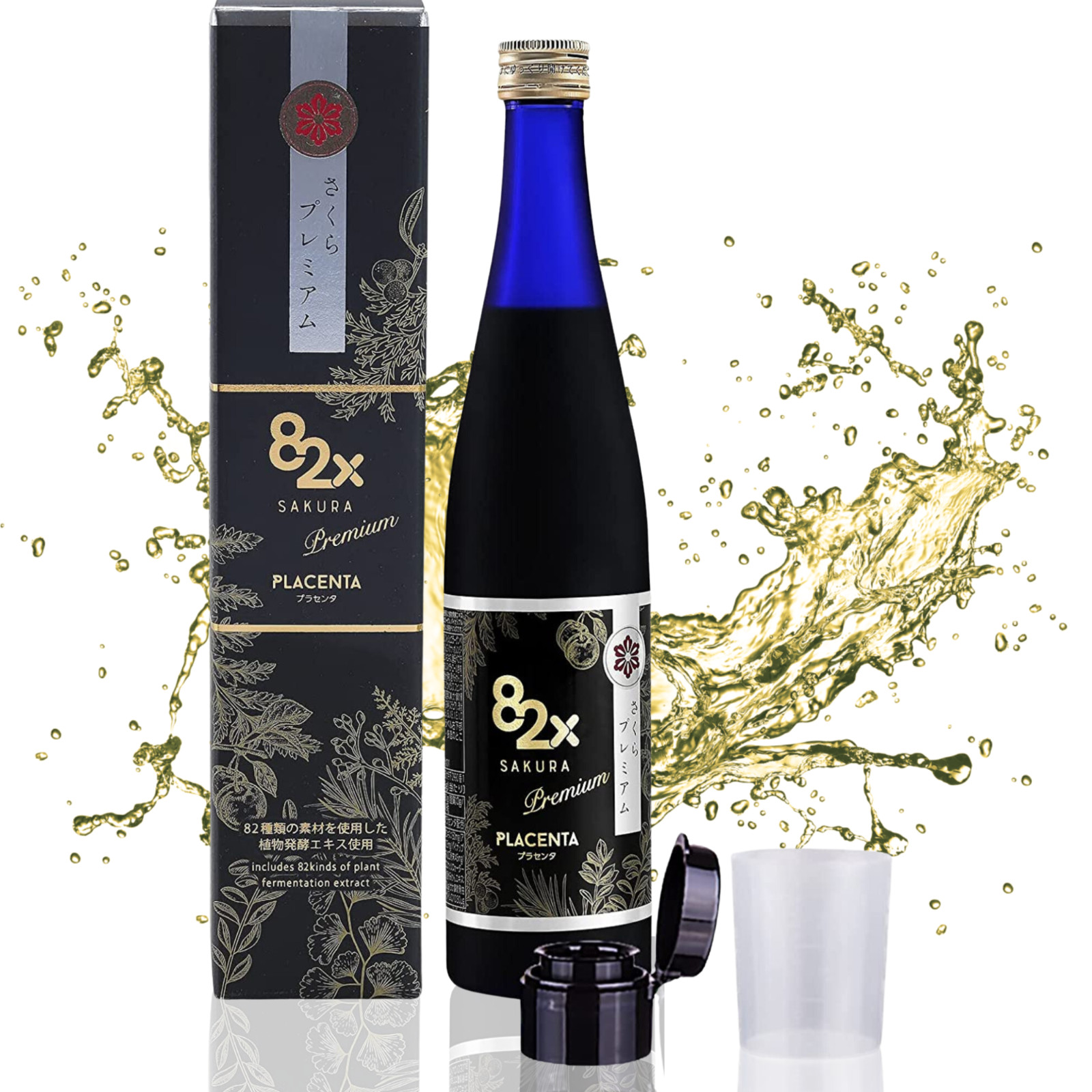 82X Sakura Placenta Liquid Drink Premium Placenta 450,000mg Placenta From Japan