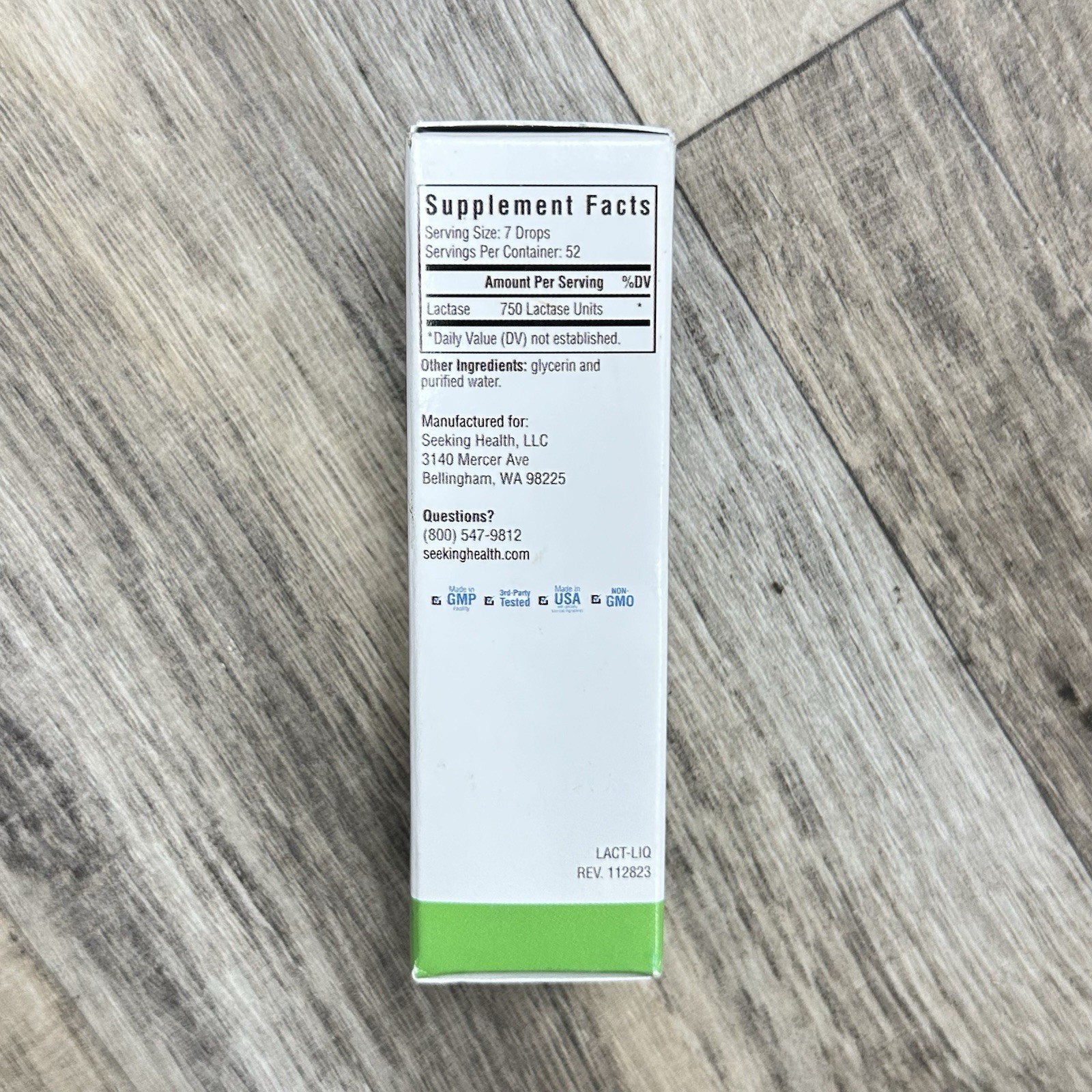 Seeking Health Lactase Drops, Supports Lactose and Dairy Digestion, Exp 01/2026