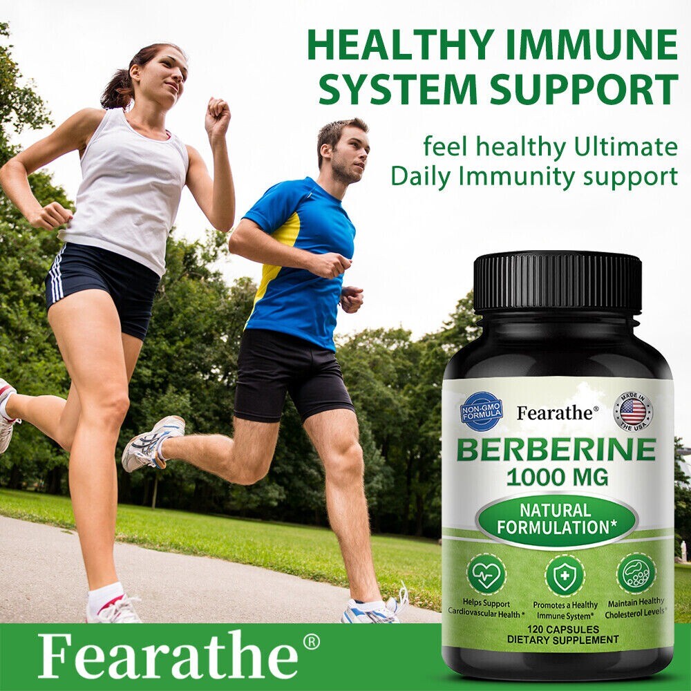 Berberine 1000mg 30 To 120 Capsules Heart Health & Immune Healthy Cholesterol