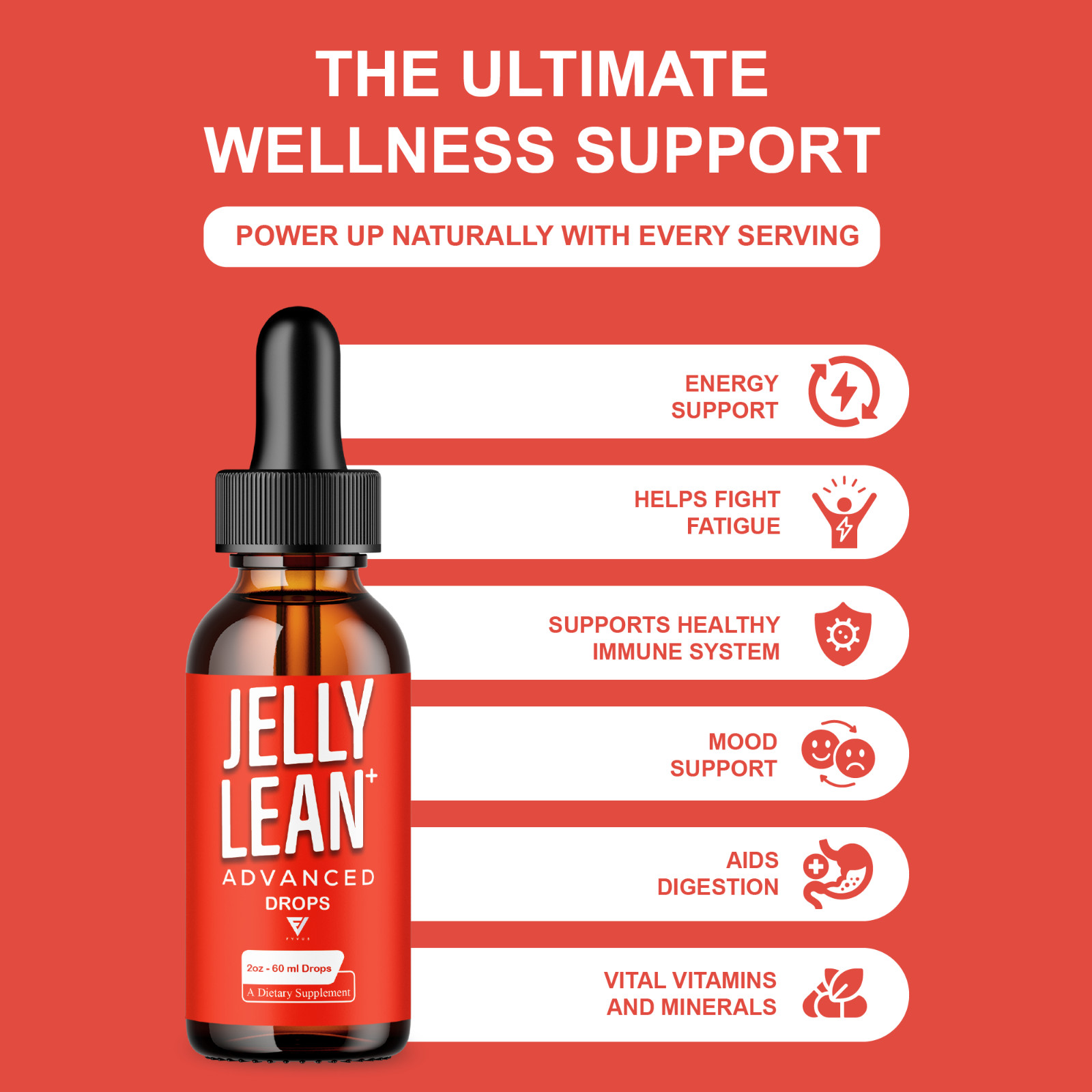 Jelly Lean Advanced Drops, Jelly Lean Weight Management (2oz)