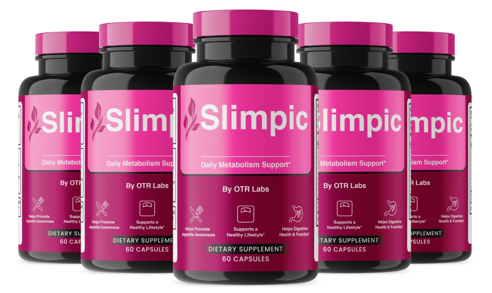 Slimpic Capsules, Official Slimpic Supplement Pills Maximum Strength 5Pack 300ct