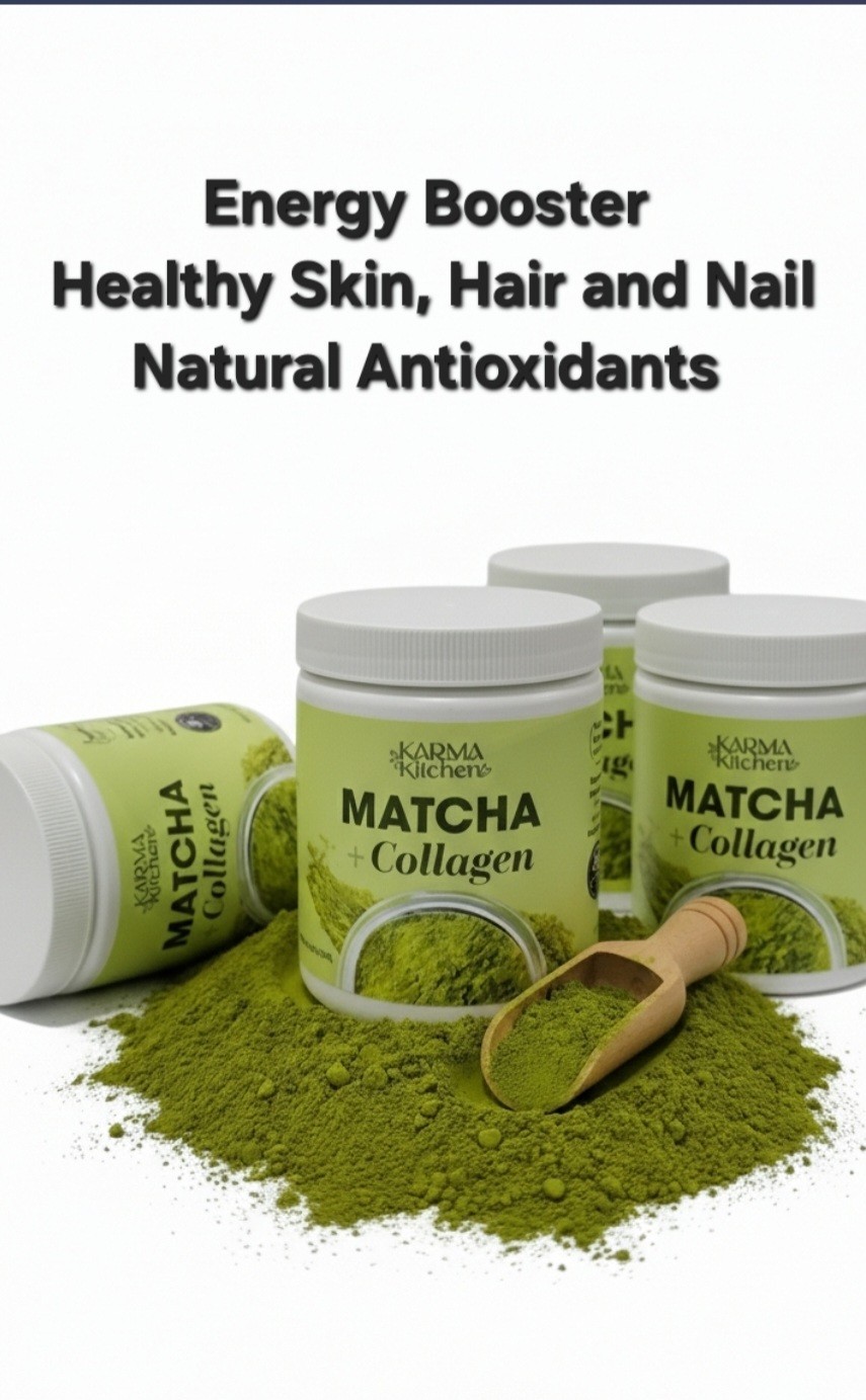 Matcha + Collagen Energy Booster Antioxidants 6 oz By Karma Kitchen