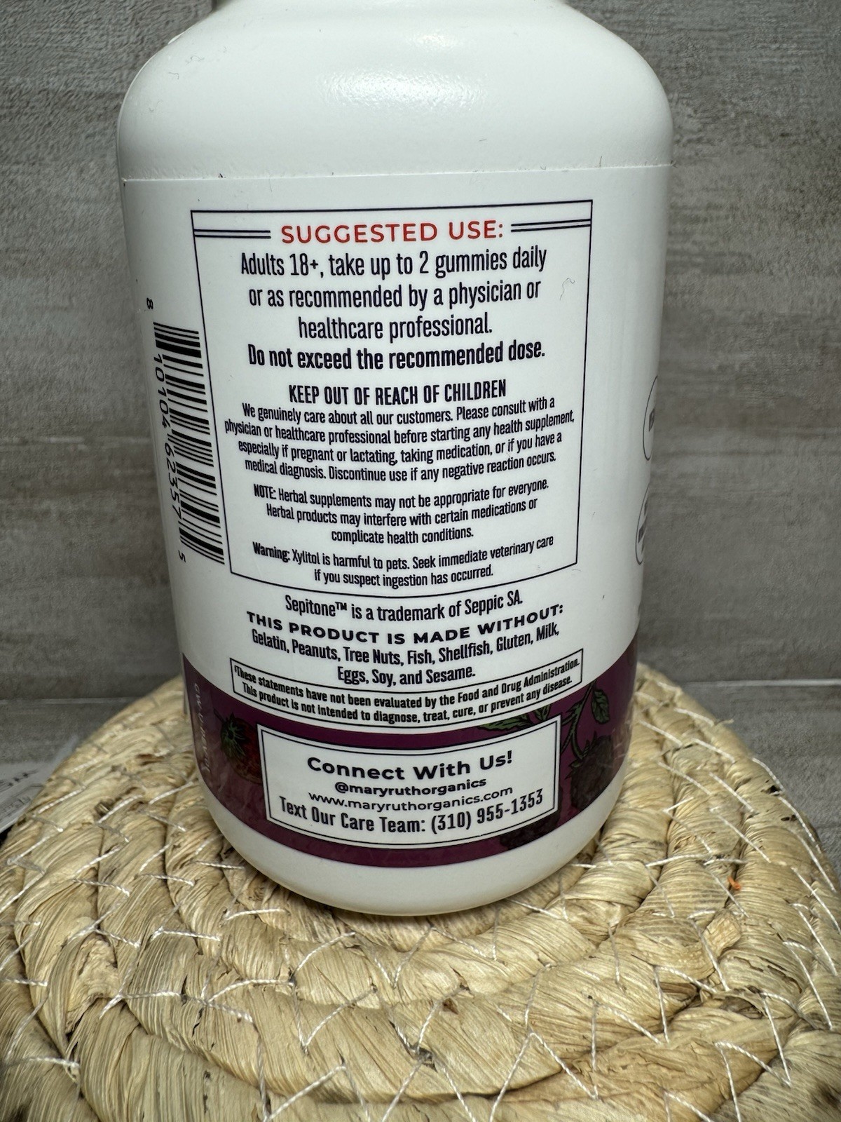 MaryRuth’s Skin Restore + Renew Gummies Mixed Berry 60 Gummies Exp 07/2027