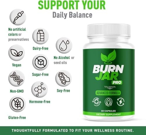 Valdivia Burn Jar Pro 60 Capsules Dietary Supplement Made in USA Metabolism
