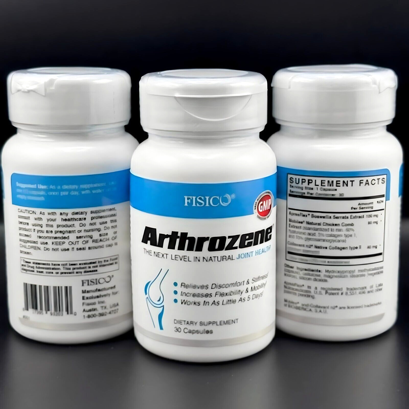 FISICO ARTHROZENE, Joints, Knees, Hip Pain, Swelling, Arthritis Relief