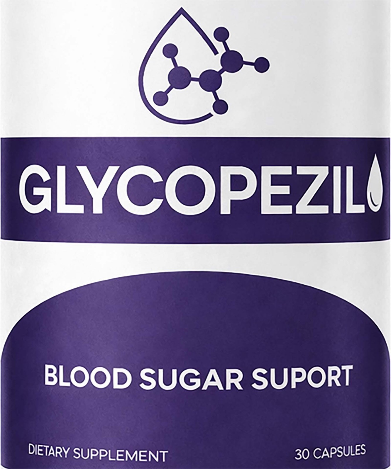 GlycoPezil Blood Health Support Dietary Supplement Now In 30 Capsule Bottle
