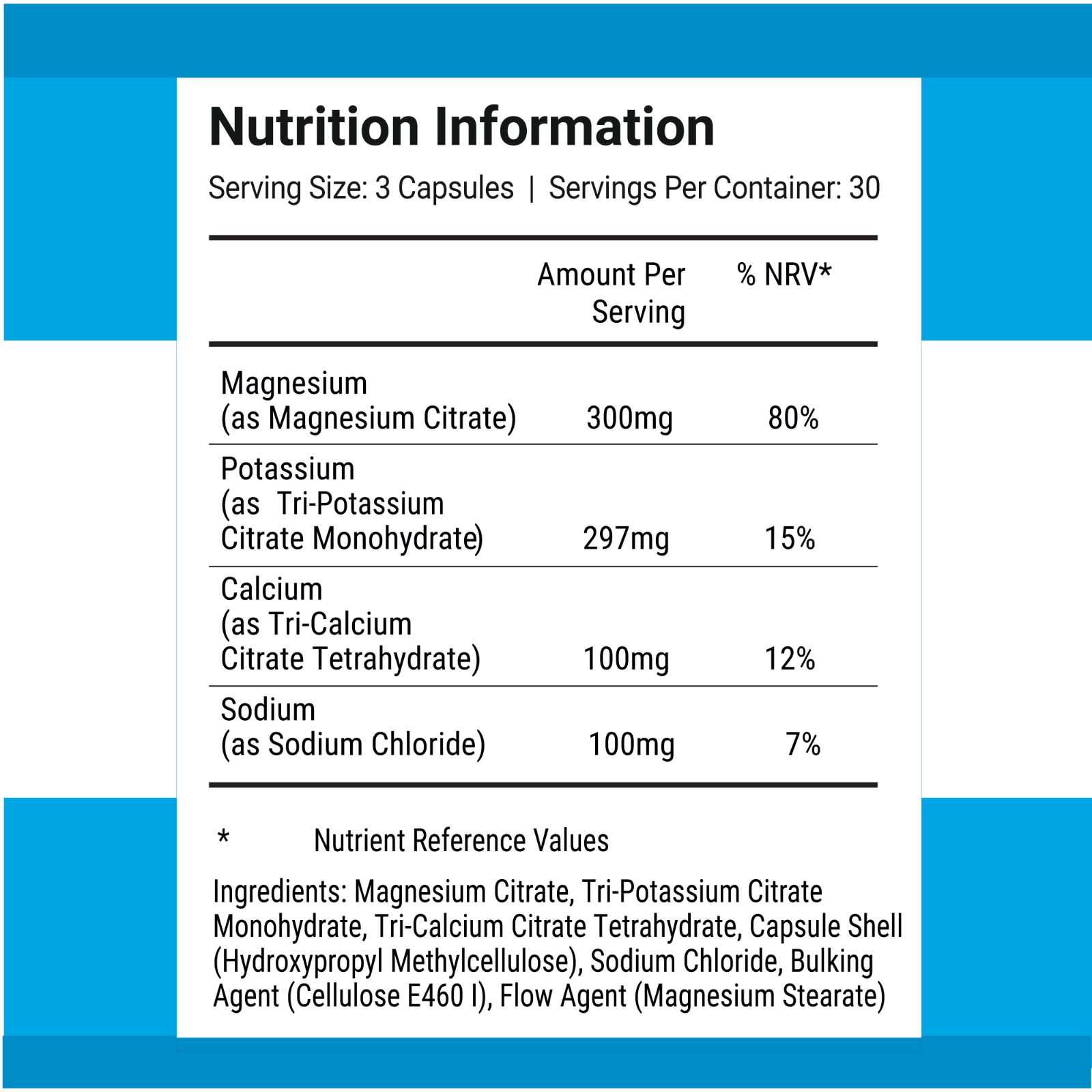 Keto Electrolytes by Nutri-Align: Magnesium, Potassium, Calcium, Sodium, 90 caps