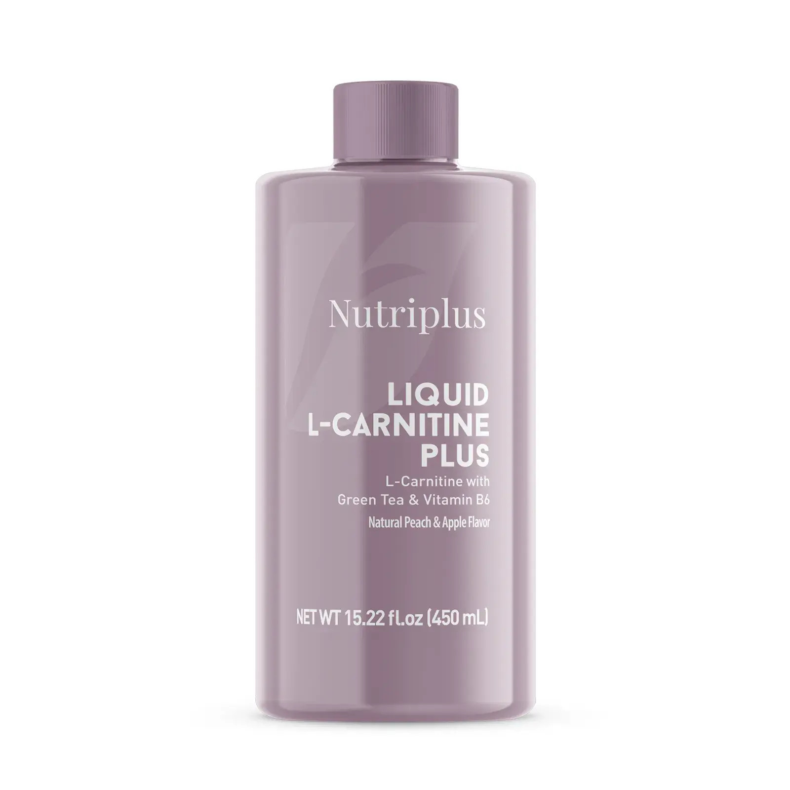 Nutriplus Liquid L-Carnitine Plus Green Tea & B6, Peach & Apple Flavor