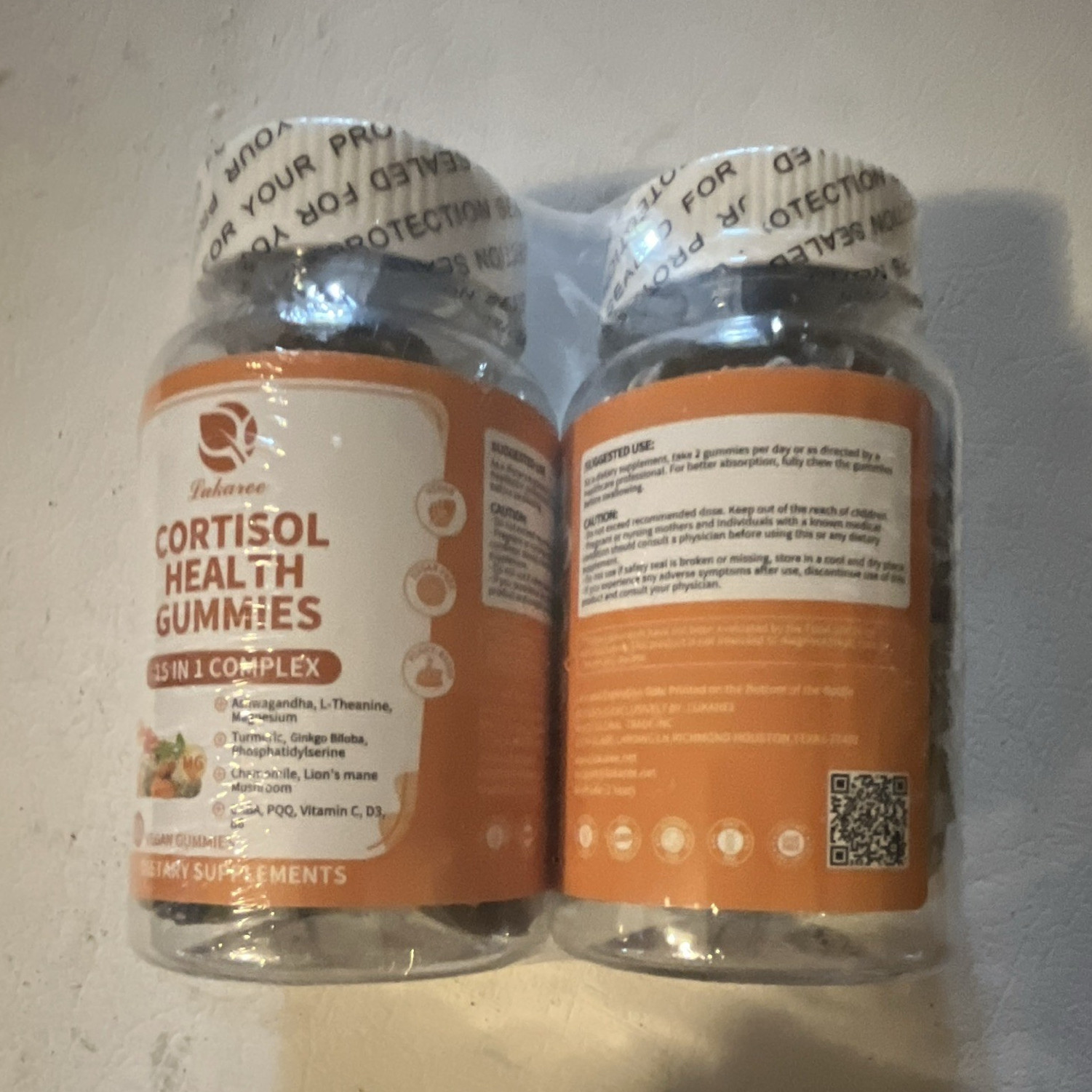 Yaknee Cortisol Support Gummies 15-in-1 Stress Management Complex 2x