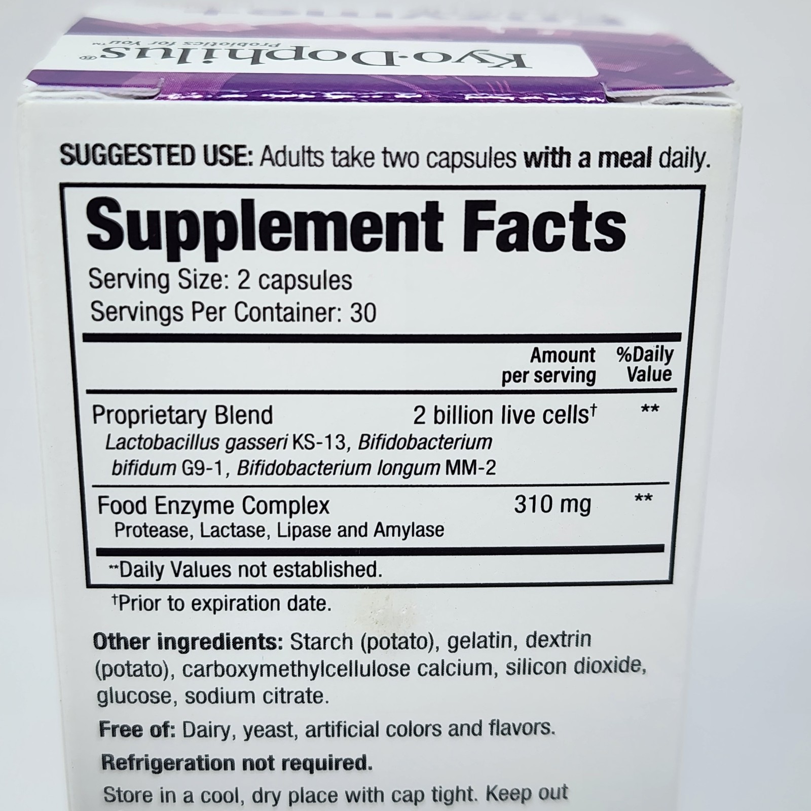 Kyo-Dophilus Enzyme+ Probiotic, 60 Capsules Exp 09/2027