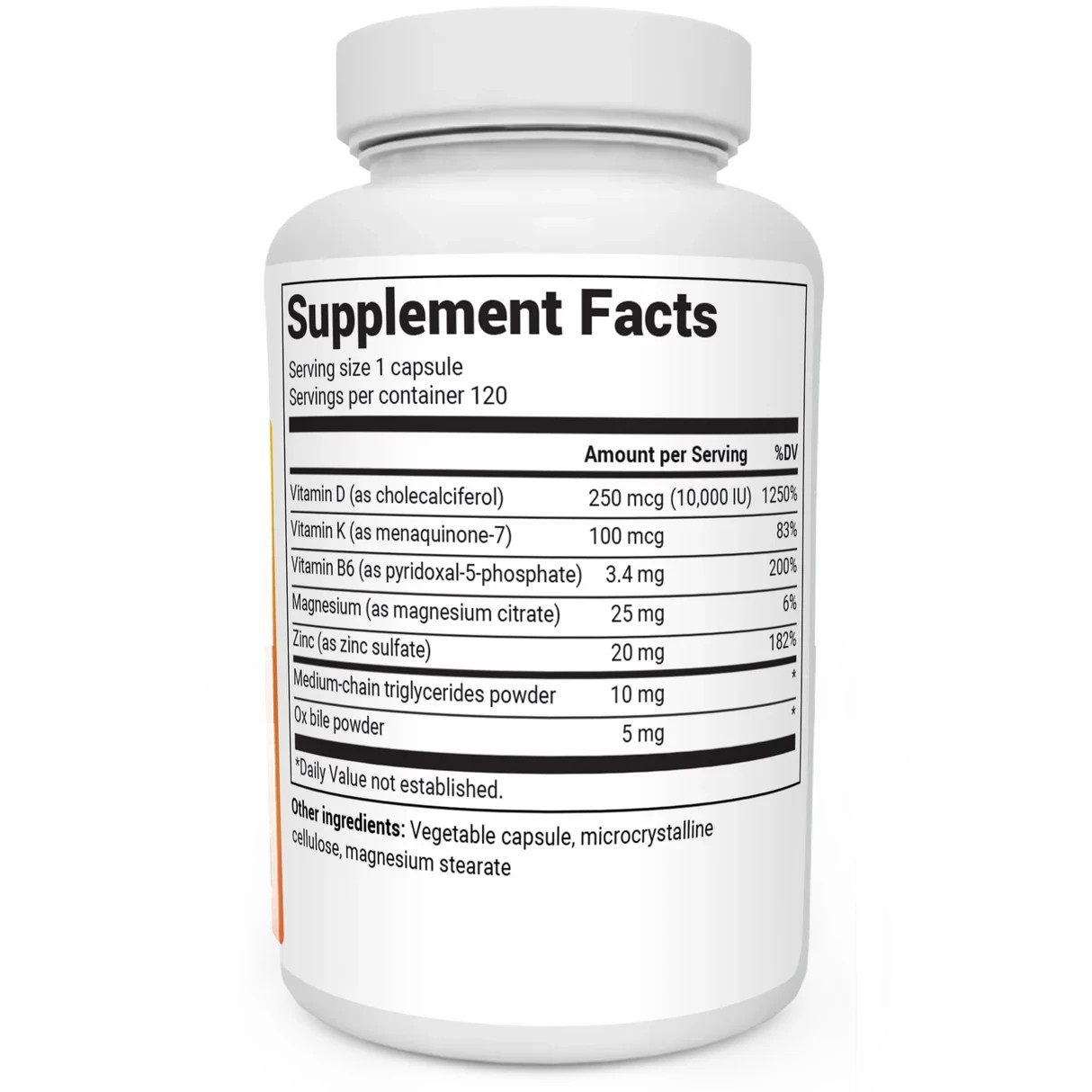 Dr. Berg – D3 & K2 Vitamin – 120 Capsules – 10,000IU Vitamin D 100mcg Vitamin K2